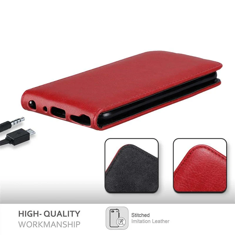 Cadorabo Hülle kompatibel mit LG Q STYLUS Schutzhülle im Flip Design mit Magnetverschluss