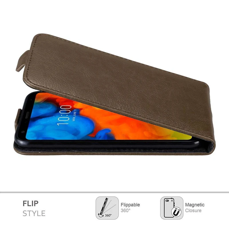 Cadorabo Hülle kompatibel mit LG Q STYLUS Schutzhülle im Flip Design mit Magnetverschluss