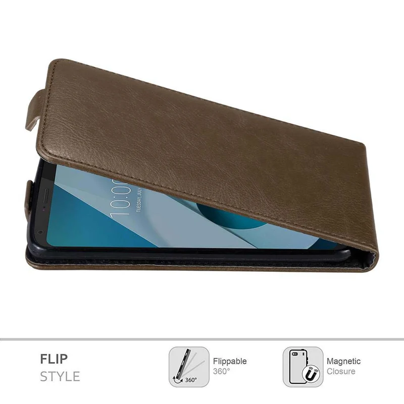 Cadorabo Hülle kompatibel mit LG Q6 / G6 MINI Schutzhülle im Flip Design mit Magnetverschluss