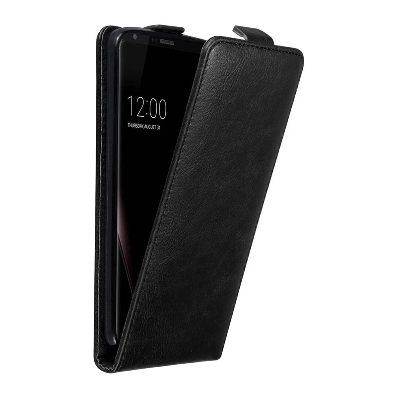 Cadorabo Hülle kompatibel mit LG V30 / V30+ / V30S / V30S+ Schutzhülle im Flip Design mit Magnetverschluss