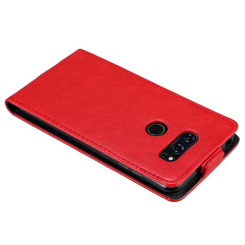 Cadorabo Hülle kompatibel mit LG V30 / V30+ / V30S / V30S+ Schutzhülle im Flip Design mit Magnetverschluss