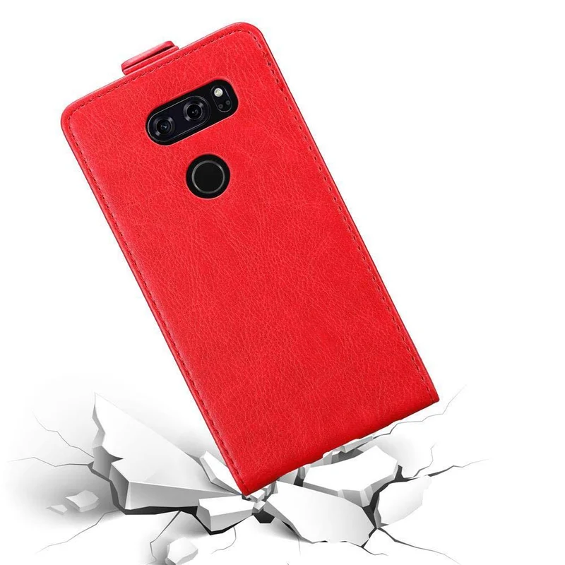 Cadorabo Hülle kompatibel mit LG V30 / V30+ / V30S / V30S+ Schutzhülle im Flip Design mit Magnetverschluss