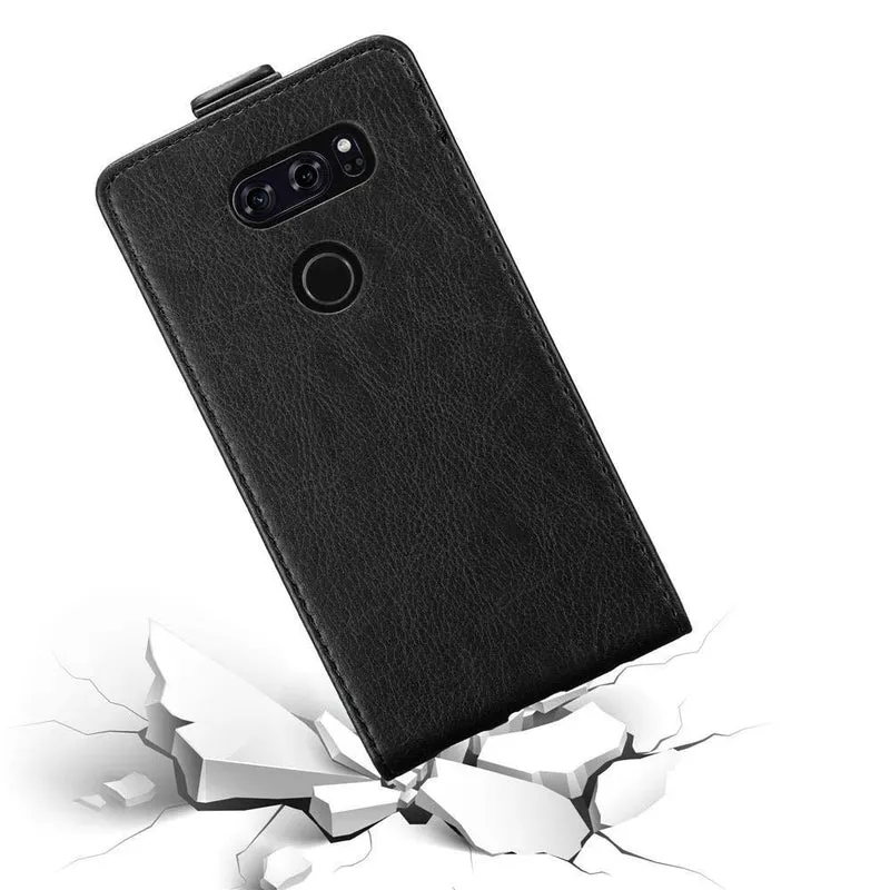 Cadorabo Hülle kompatibel mit LG V30 / V30+ / V30S / V30S+ Schutzhülle im Flip Design mit Magnetverschluss