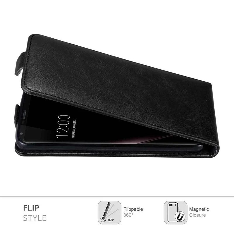 Cadorabo Hülle kompatibel mit LG V30 / V30+ / V30S / V30S+ Schutzhülle im Flip Design mit Magnetverschluss