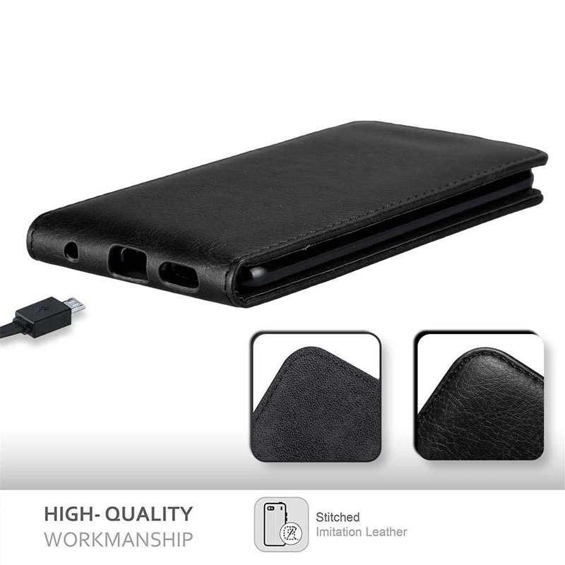 Cadorabo Hülle kompatibel mit LG V30 / V30+ / V30S / V30S+ Schutzhülle im Flip Design mit Magnetverschluss