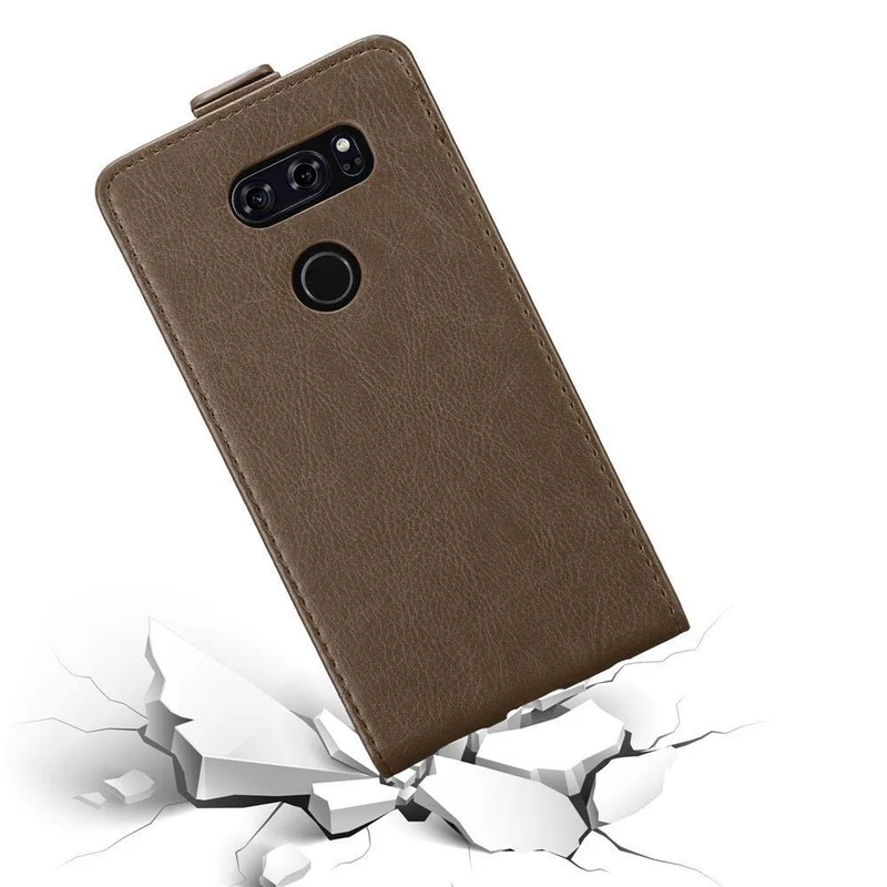 Cadorabo Hülle kompatibel mit LG V30 / V30+ / V30S / V30S+ Schutzhülle im Flip Design mit Magnetverschluss