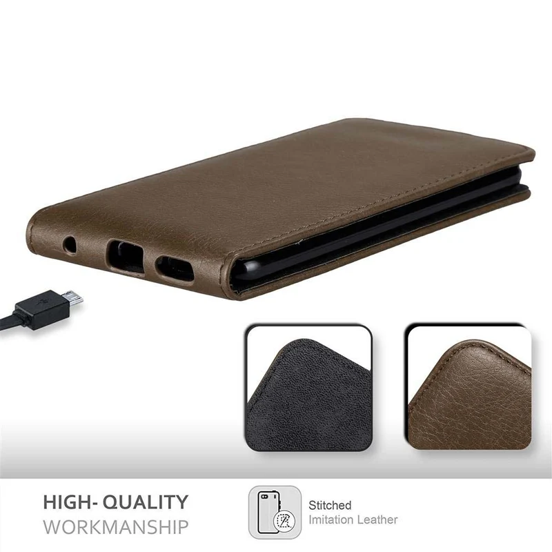 Cadorabo Hülle kompatibel mit LG V30 / V30+ / V30S / V30S+ Schutzhülle im Flip Design mit Magnetverschluss