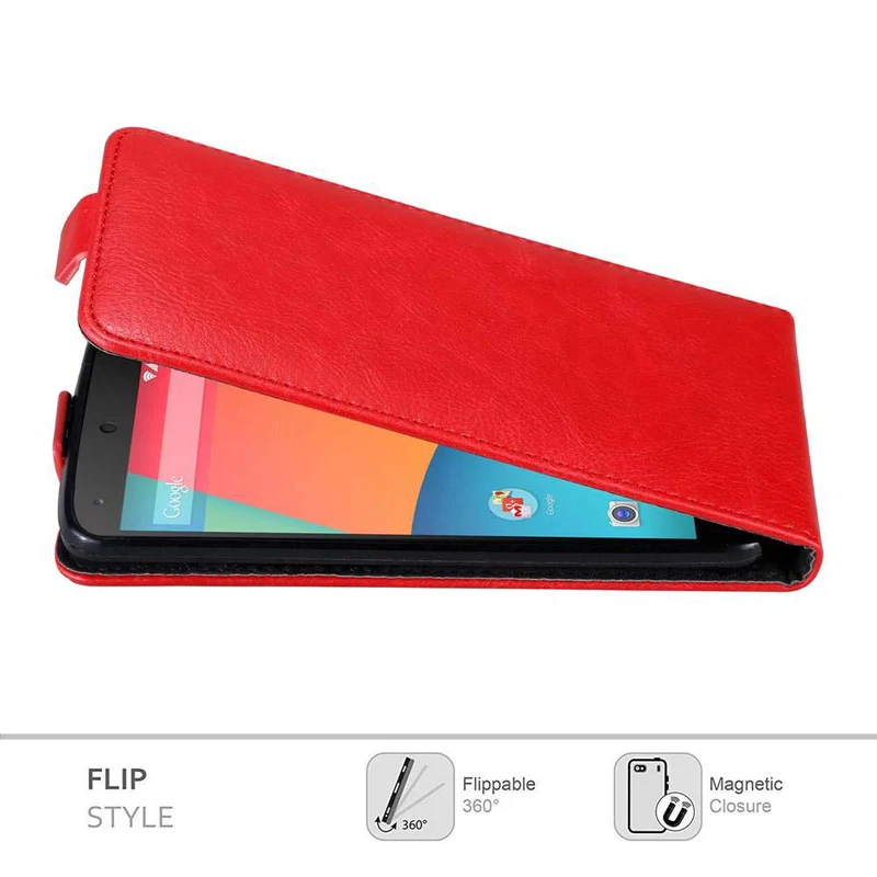 Cadorabo Hülle kompatibel mit LG Google NEXUS 5 Schutzhülle im Flip Design mit Magnetverschluss