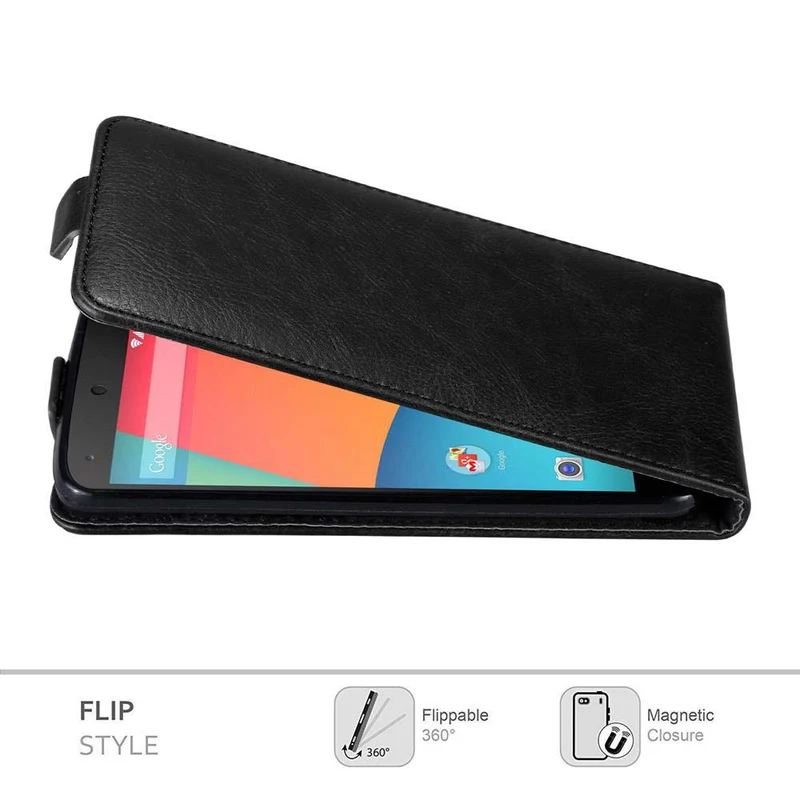 Cadorabo Hülle kompatibel mit LG Google NEXUS 5 Schutzhülle im Flip Design mit Magnetverschluss