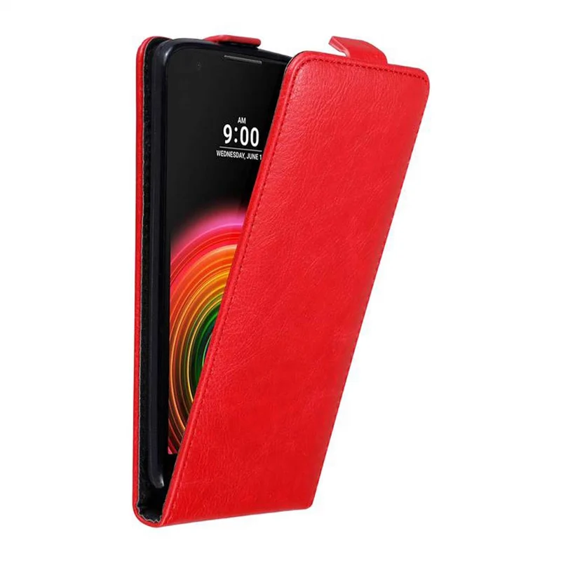 Cadorabo Hülle kompatibel mit LG X POWER Schutzhülle im Flip Design mit Magnetverschluss