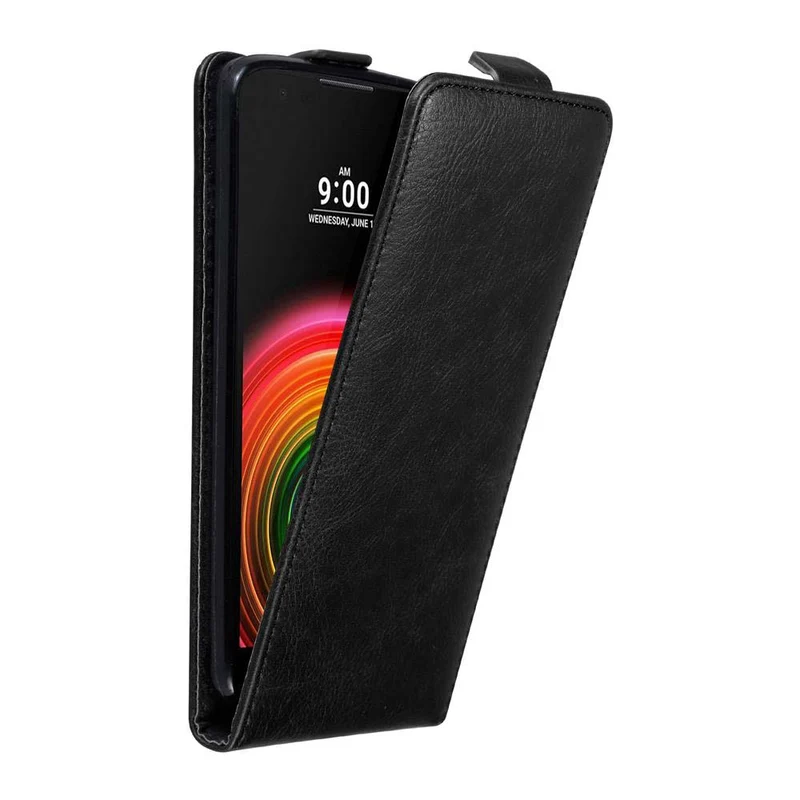 Cadorabo Hülle kompatibel mit LG X POWER Schutzhülle im Flip Design mit Magnetverschluss