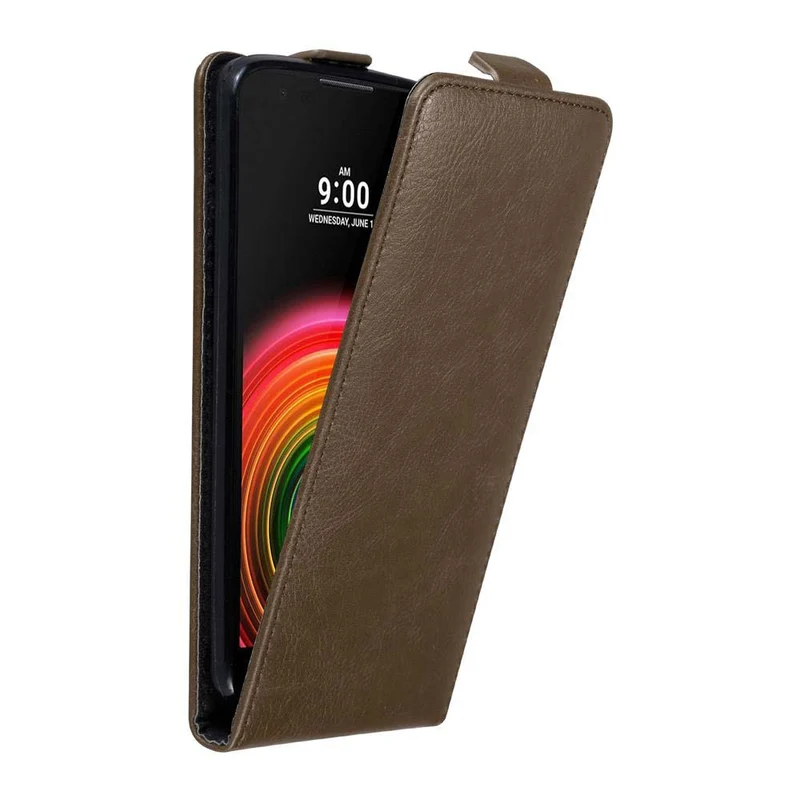 Cadorabo Hülle kompatibel mit LG X POWER Schutzhülle im Flip Design mit Magnetverschluss