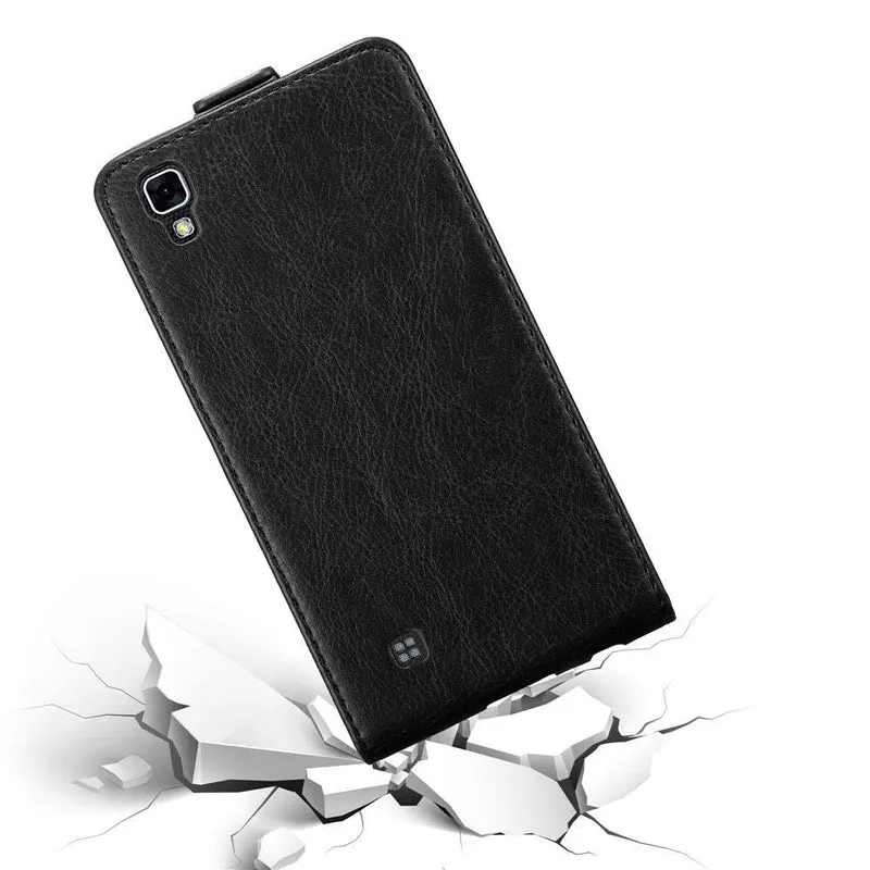 Cadorabo Hülle kompatibel mit LG X POWER Schutzhülle im Flip Design mit Magnetverschluss