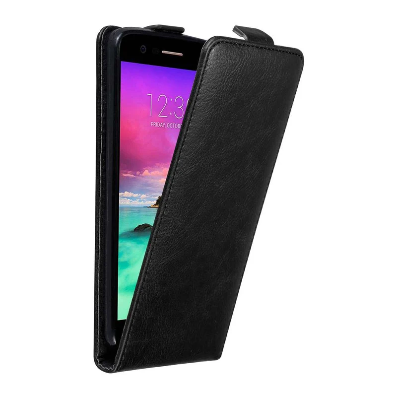 Cadorabo Hülle kompatibel mit LG K10 2017 Schutzhülle im Flip Design mit Magnetverschluss