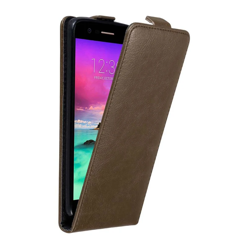 Cadorabo Hülle kompatibel mit LG K10 2017 Schutzhülle im Flip Design mit Magnetverschluss