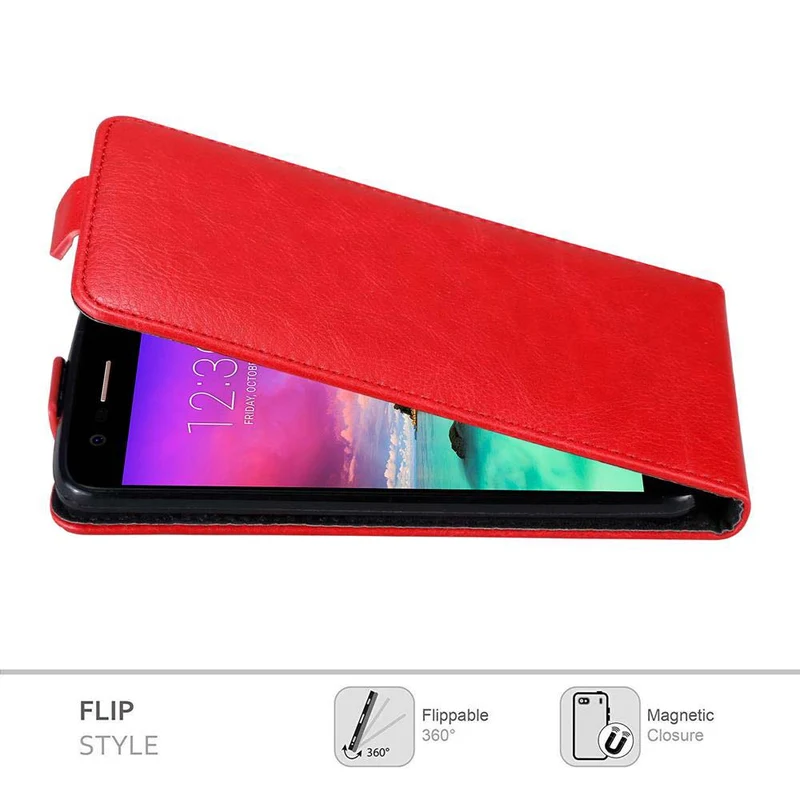 Cadorabo Hülle kompatibel mit LG K10 2017 Schutzhülle im Flip Design mit Magnetverschluss