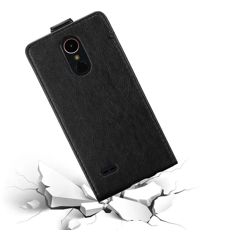 Cadorabo Hülle kompatibel mit LG K10 2017 Schutzhülle im Flip Design mit Magnetverschluss