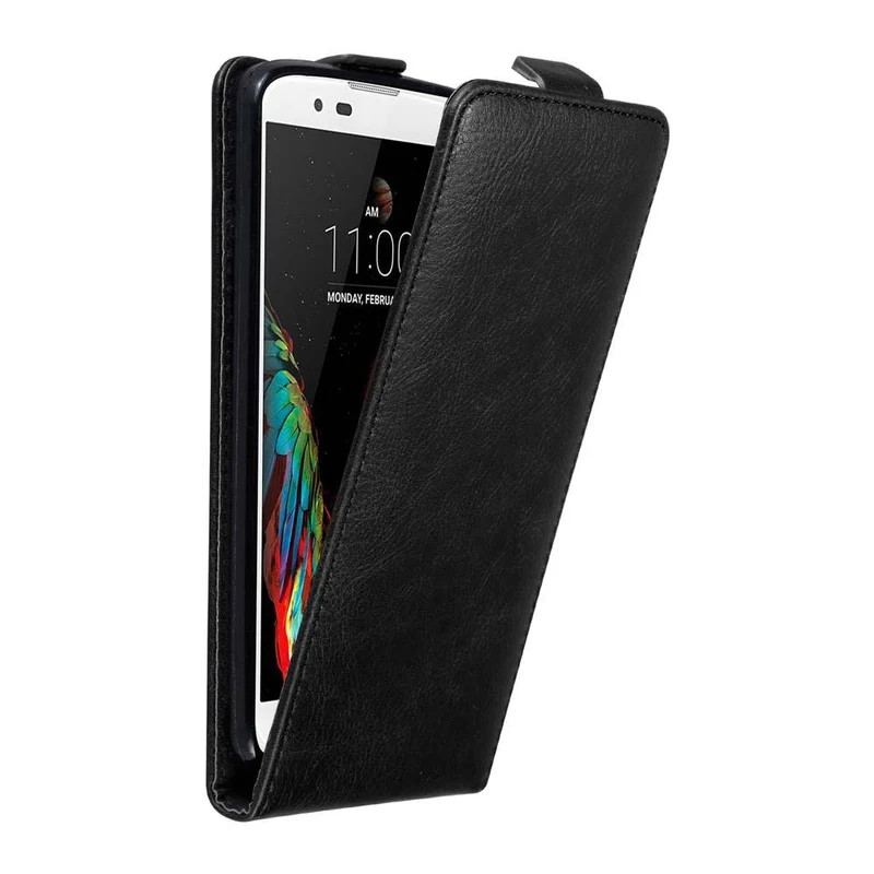 Cadorabo Hülle kompatibel mit LG K10 2016 Schutzhülle im Flip Design mit Magnetverschluss
