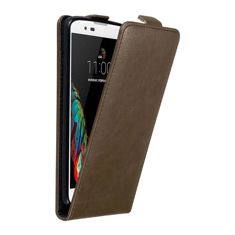 Cadorabo Hülle kompatibel mit LG K10 2016 Schutzhülle im Flip Design mit Magnetverschluss