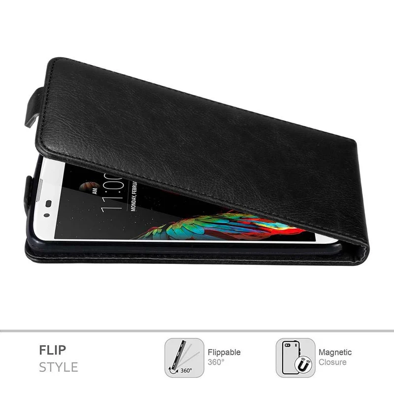 Cadorabo Hülle kompatibel mit LG K10 2016 Schutzhülle im Flip Design mit Magnetverschluss