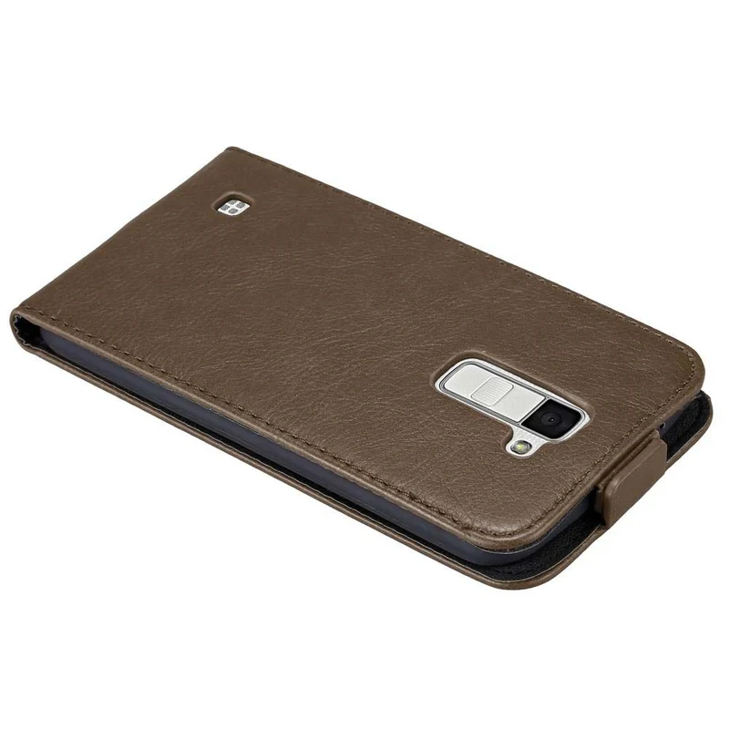 Cadorabo Hülle kompatibel mit LG K10 2016 Schutzhülle im Flip Design mit Magnetverschluss