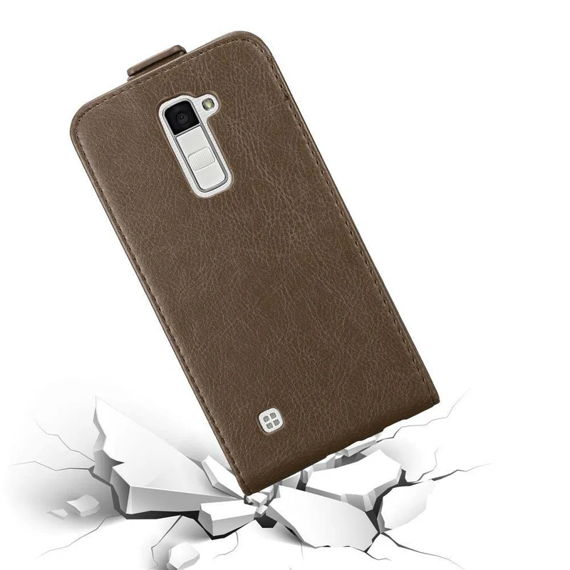 Cadorabo Hülle kompatibel mit LG K10 2016 Schutzhülle im Flip Design mit Magnetverschluss