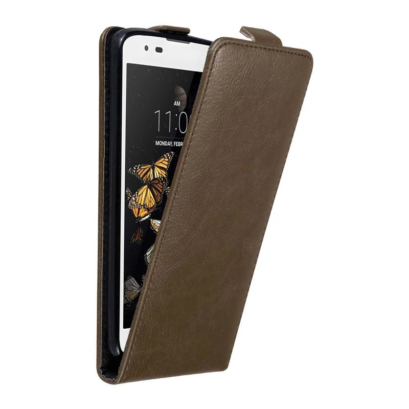 Cadorabo Hülle kompatibel mit LG K8 2016 Schutzhülle im Flip Design mit Magnetverschluss