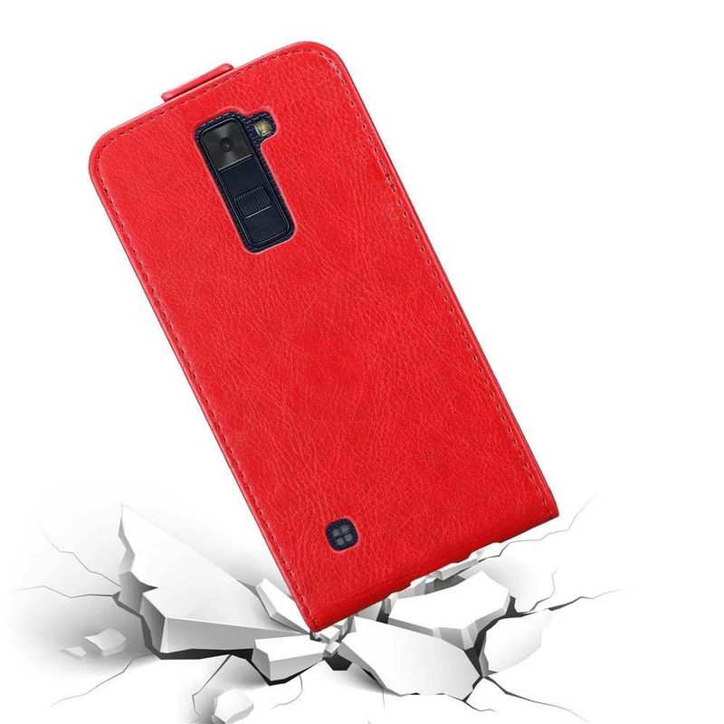 Cadorabo Hülle kompatibel mit LG K8 2016 Schutzhülle im Flip Design mit Magnetverschluss