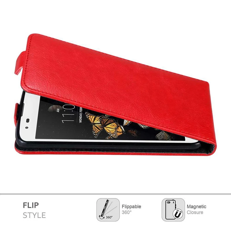 Cadorabo Hülle kompatibel mit LG K8 2016 Schutzhülle im Flip Design mit Magnetverschluss