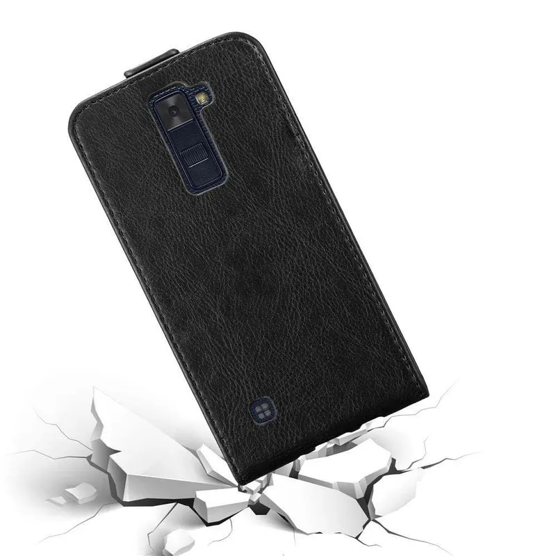 Cadorabo Hülle kompatibel mit LG K8 2016 Schutzhülle im Flip Design mit Magnetverschluss