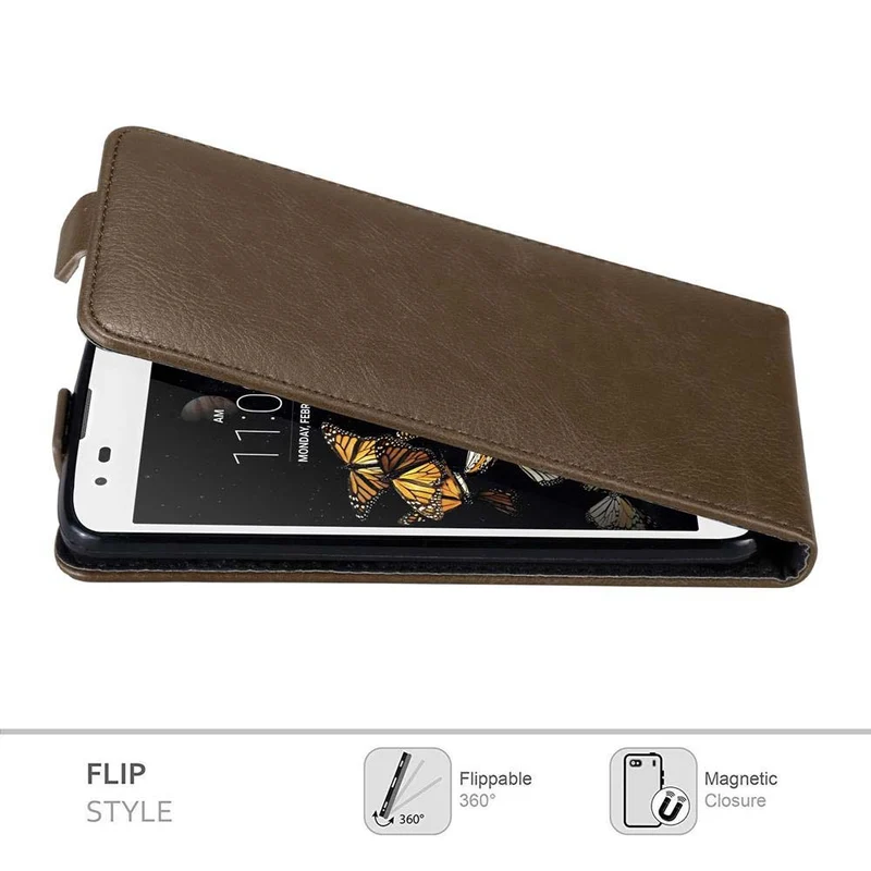 Cadorabo Hülle kompatibel mit LG K8 2016 Schutzhülle im Flip Design mit Magnetverschluss
