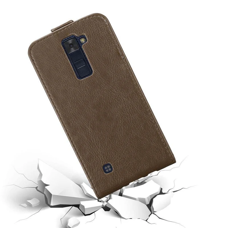 Cadorabo Hülle kompatibel mit LG K8 2016 Schutzhülle im Flip Design mit Magnetverschluss