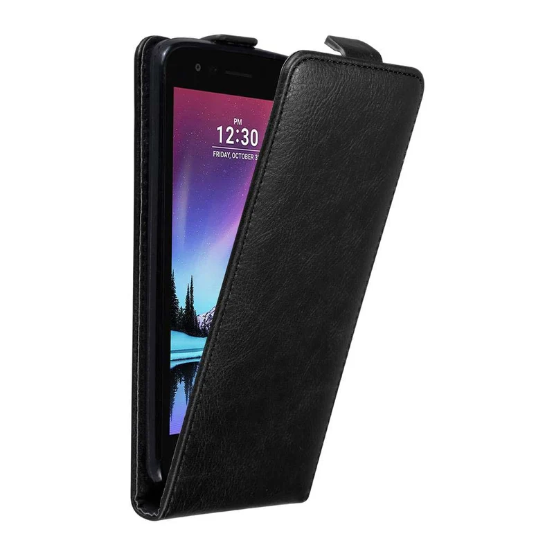 Cadorabo Hülle kompatibel mit LG K4 2017 Schutzhülle im Flip Design mit Magnetverschluss