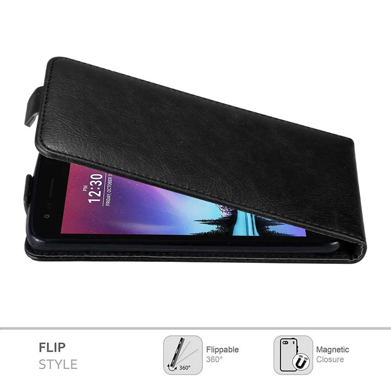 Cadorabo Hülle kompatibel mit LG K4 2017 Schutzhülle im Flip Design mit Magnetverschluss