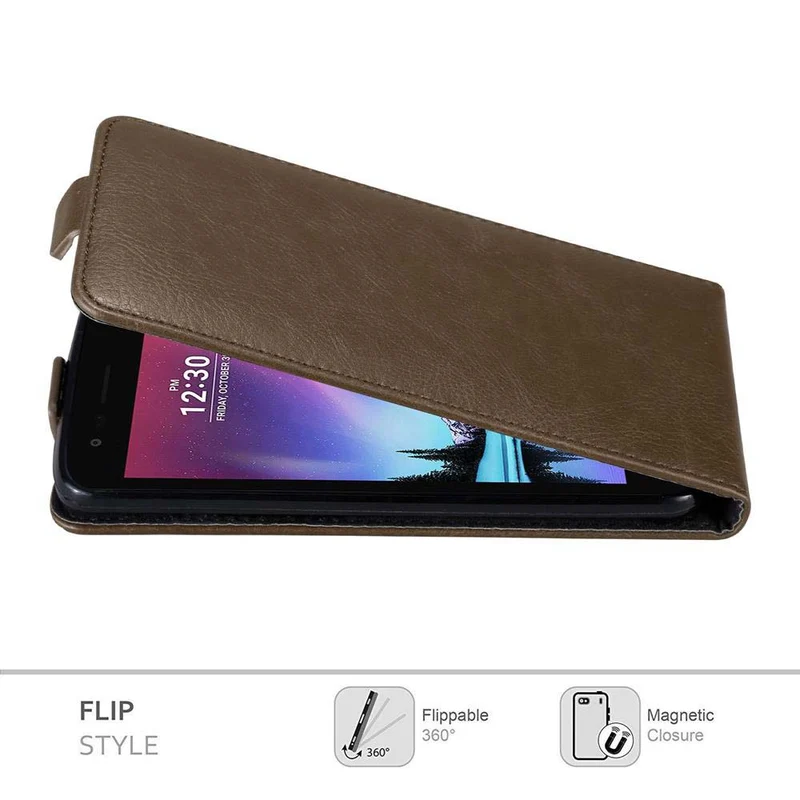 Cadorabo Hülle kompatibel mit LG K4 2017 Schutzhülle im Flip Design mit Magnetverschluss