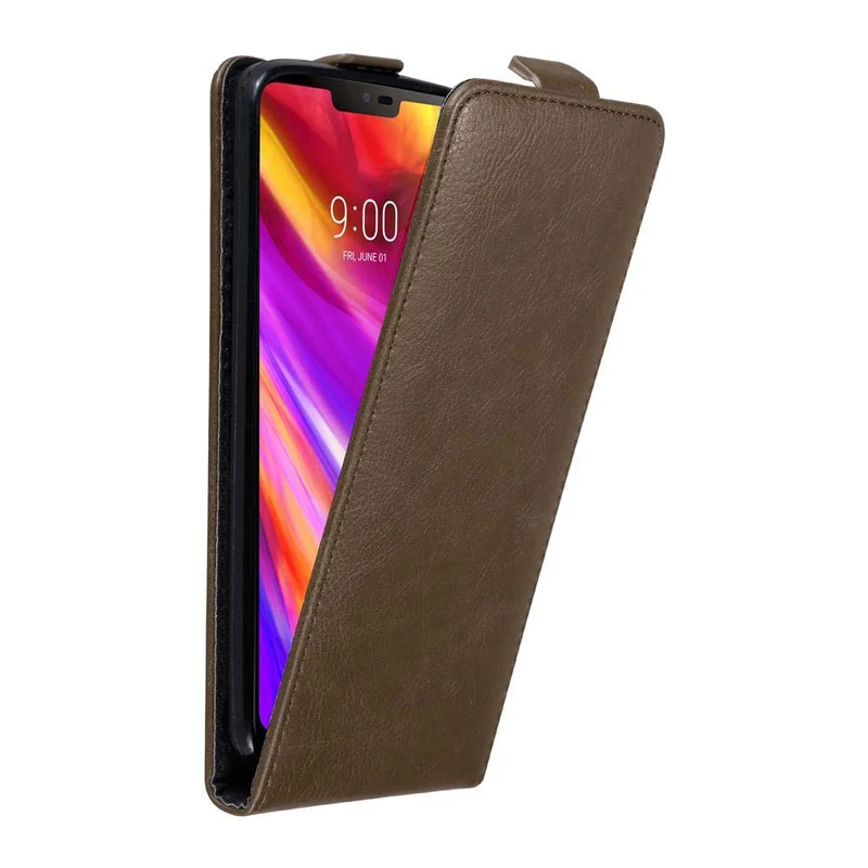 Cadorabo Hülle kompatibel mit LG G7 ThinQ / FIT / ONE Schutzhülle im Flip Design mit Magnetverschluss