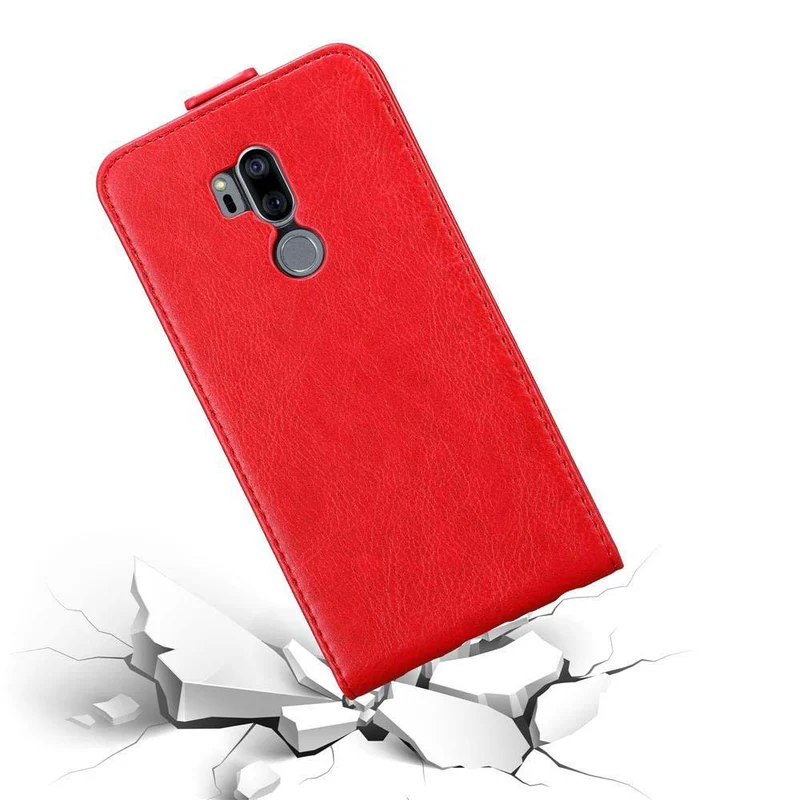 Cadorabo Hülle kompatibel mit LG G7 ThinQ / FIT / ONE Schutzhülle im Flip Design mit Magnetverschluss