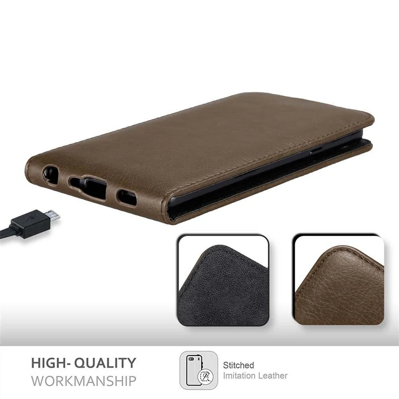 Cadorabo Hülle kompatibel mit LG G7 ThinQ / FIT / ONE Schutzhülle im Flip Design mit Magnetverschluss