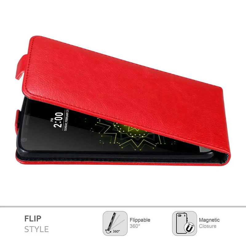 Cadorabo Hülle kompatibel mit LG G5 Schutzhülle im Flip Design mit Magnetverschluss