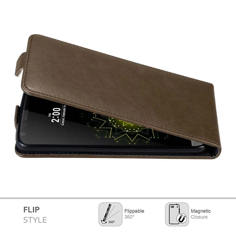 Cadorabo Hülle kompatibel mit LG G5 Schutzhülle im Flip Design mit Magnetverschluss