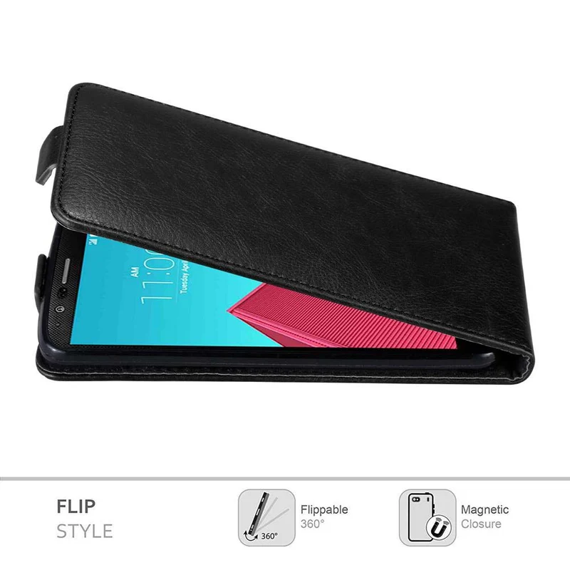 Cadorabo Hülle kompatibel mit LG G4 / G4 PLUS Schutzhülle im Flip Design mit Magnetverschluss
