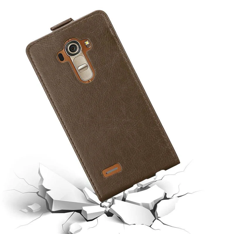 Cadorabo Hülle kompatibel mit LG G4 / G4 PLUS Schutzhülle im Flip Design mit Magnetverschluss