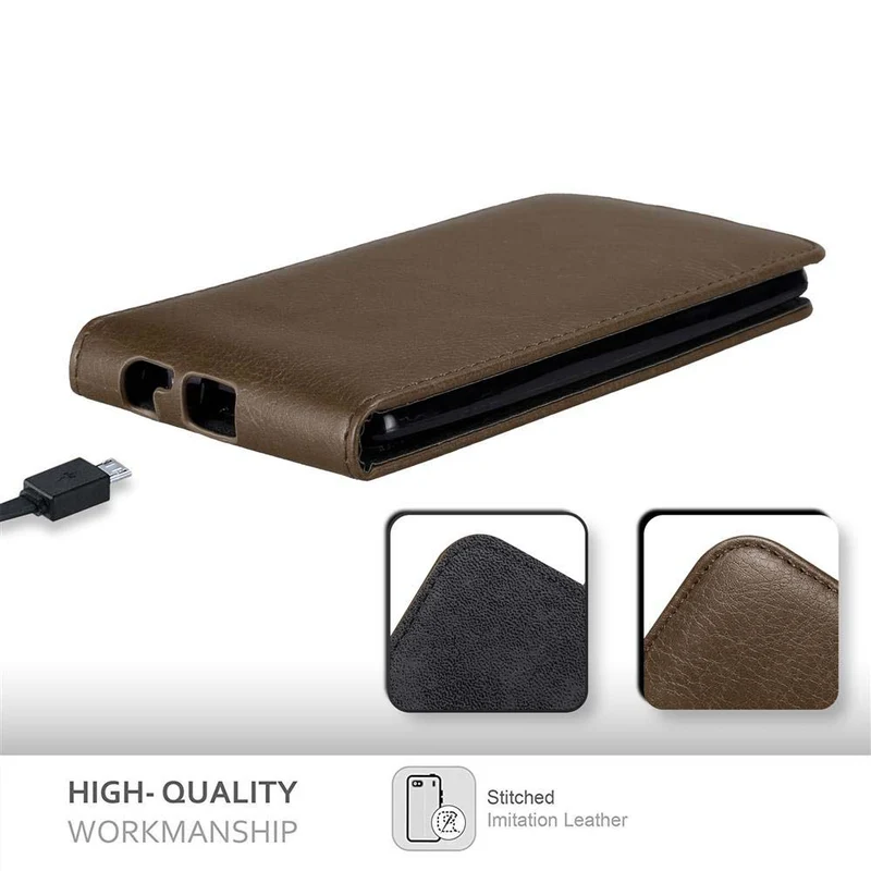 Cadorabo Hülle kompatibel mit LG G4 / G4 PLUS Schutzhülle im Flip Design mit Magnetverschluss