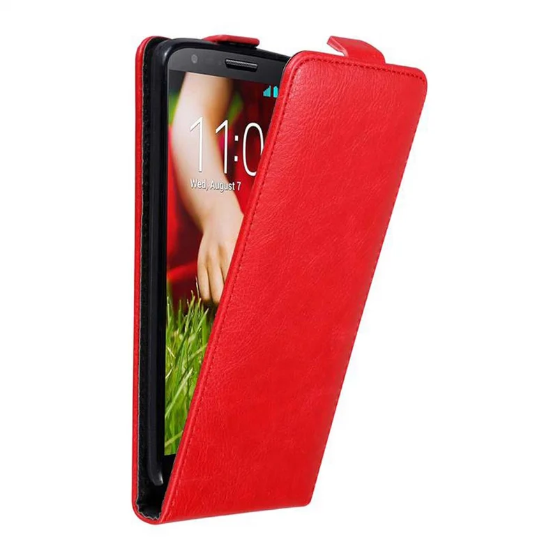 Cadorabo Hülle kompatibel mit LG G2 Schutzhülle im Flip Design mit Magnetverschluss