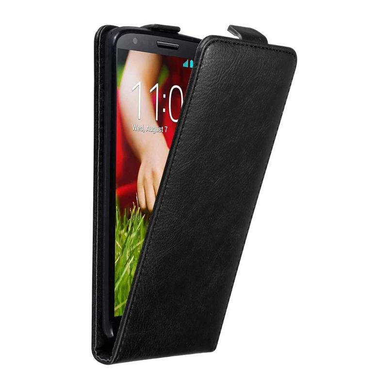 Cadorabo Hülle kompatibel mit LG G2 Schutzhülle im Flip Design mit Magnetverschluss