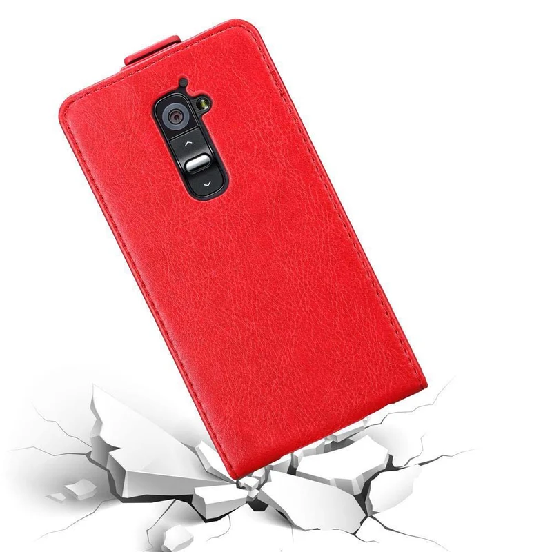 Cadorabo Hülle kompatibel mit LG G2 Schutzhülle im Flip Design mit Magnetverschluss