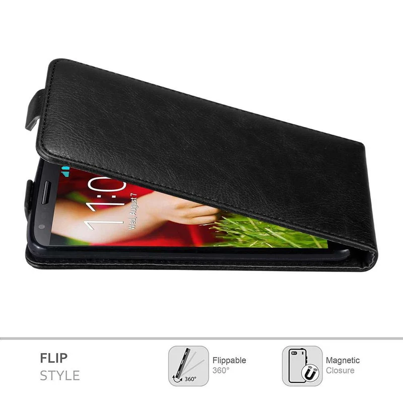 Cadorabo Hülle kompatibel mit LG G2 Schutzhülle im Flip Design mit Magnetverschluss