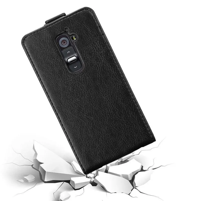 Cadorabo Hülle kompatibel mit LG G2 Schutzhülle im Flip Design mit Magnetverschluss