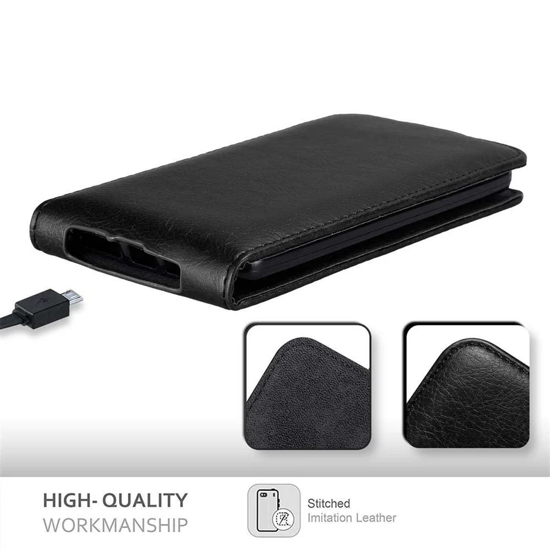 Cadorabo Hülle kompatibel mit LG G2 Schutzhülle im Flip Design mit Magnetverschluss