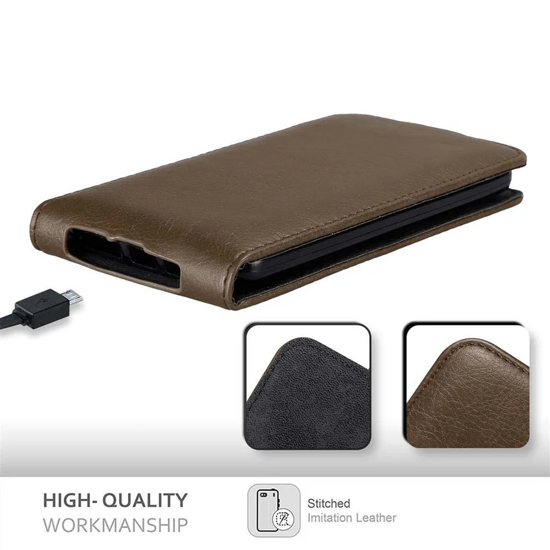 Cadorabo Hülle kompatibel mit LG G2 Schutzhülle im Flip Design mit Magnetverschluss